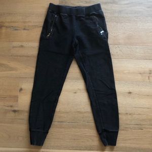 Black Distressed Joggers